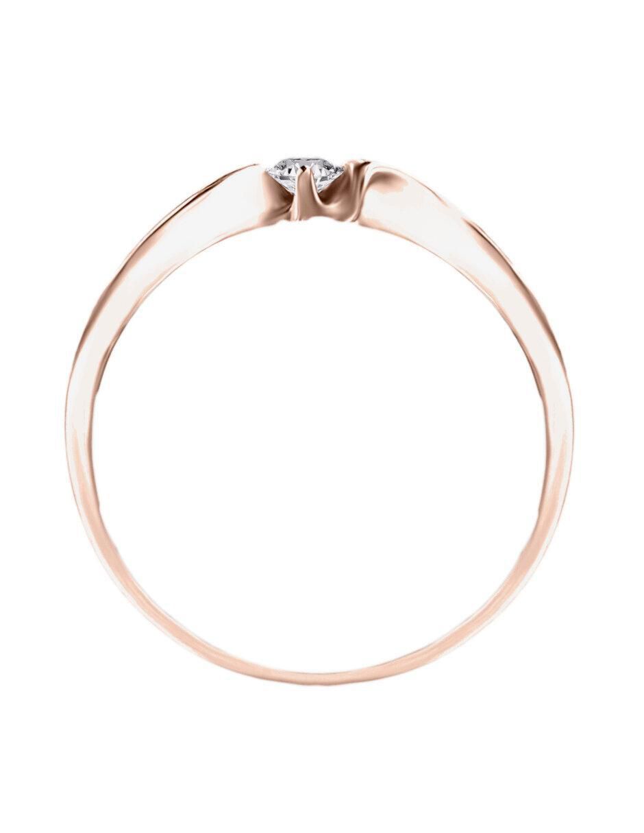 Solitario 14 k Maibe diamante 2