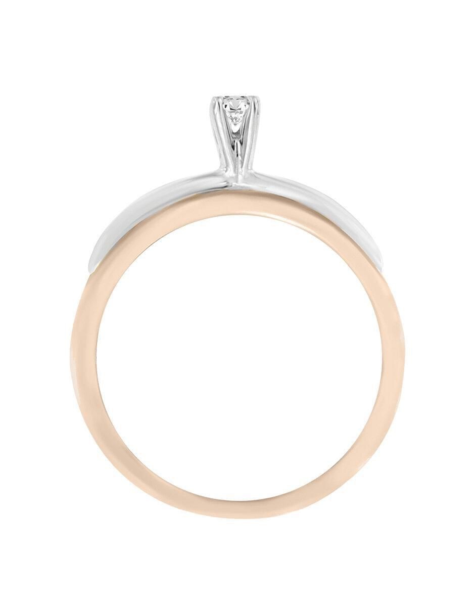 Solitario 14 k Kira diamante 2