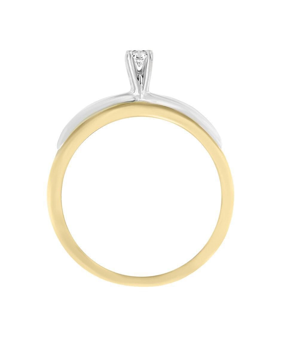 Solitario 14 k Kira diamante 3