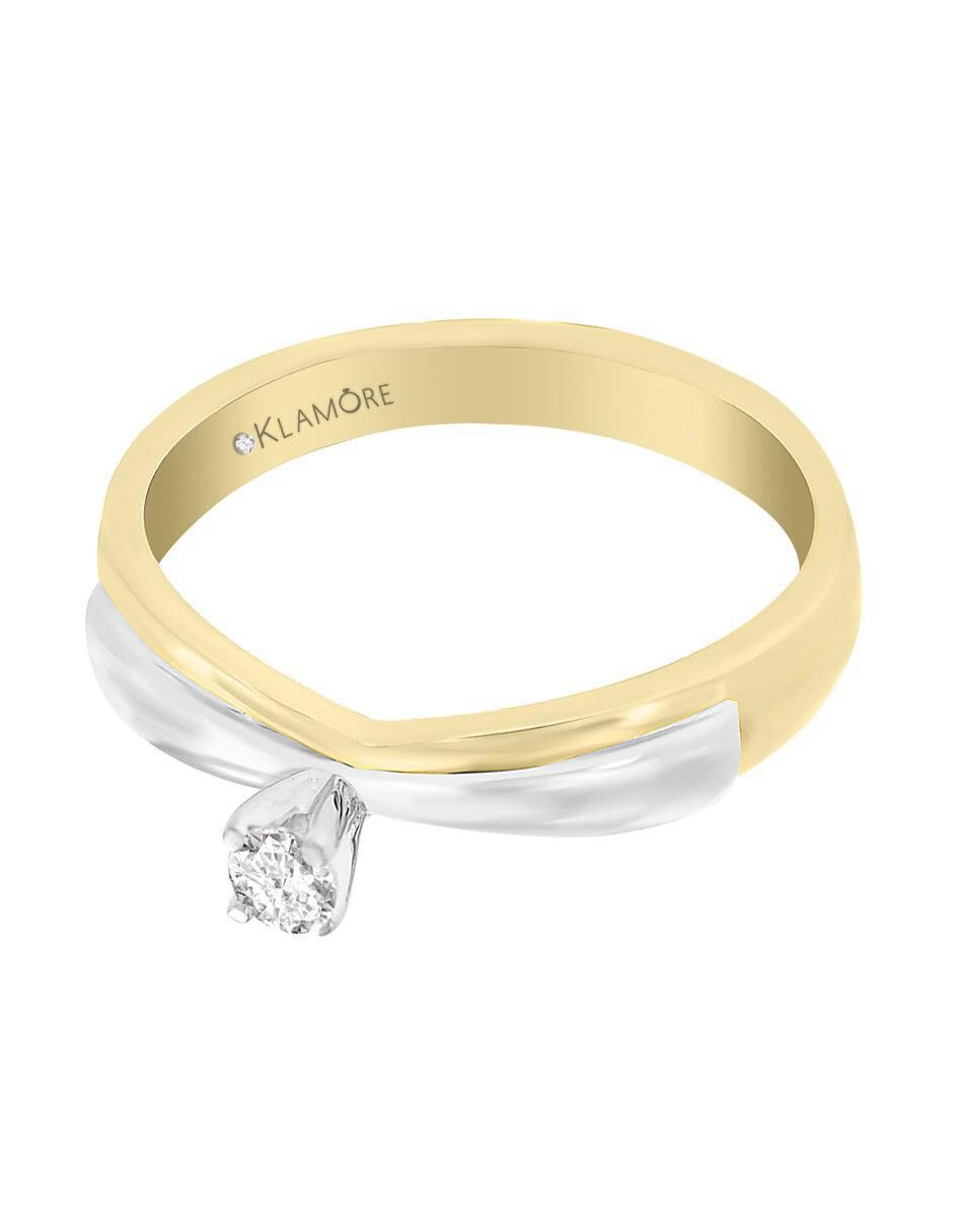 Solitario 14 k Kira diamante Solitario 14 k Kira diamante