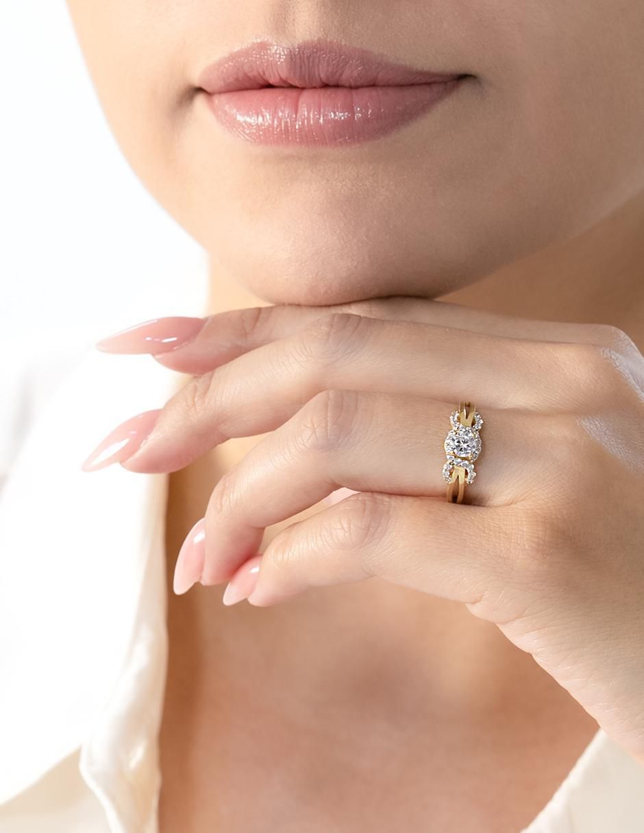 Anillo de compromiso 14 k 2