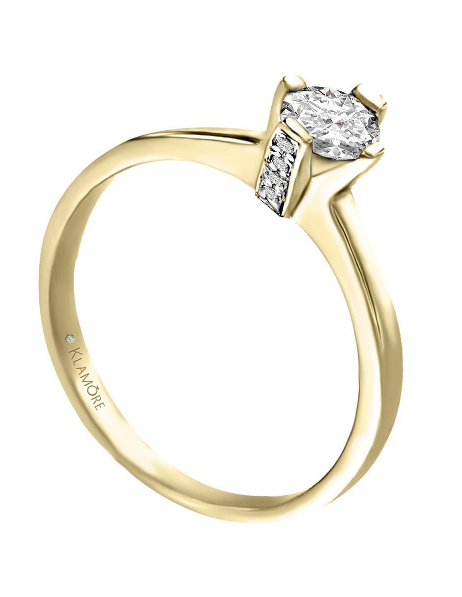 Solitario 14 k Enmir diamante 3