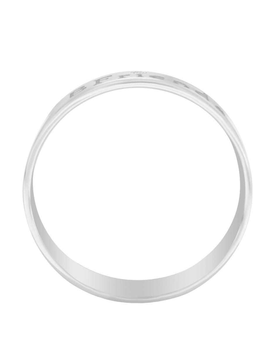 Anillo redondo Love You 14 k de oro diamante brillante 3
