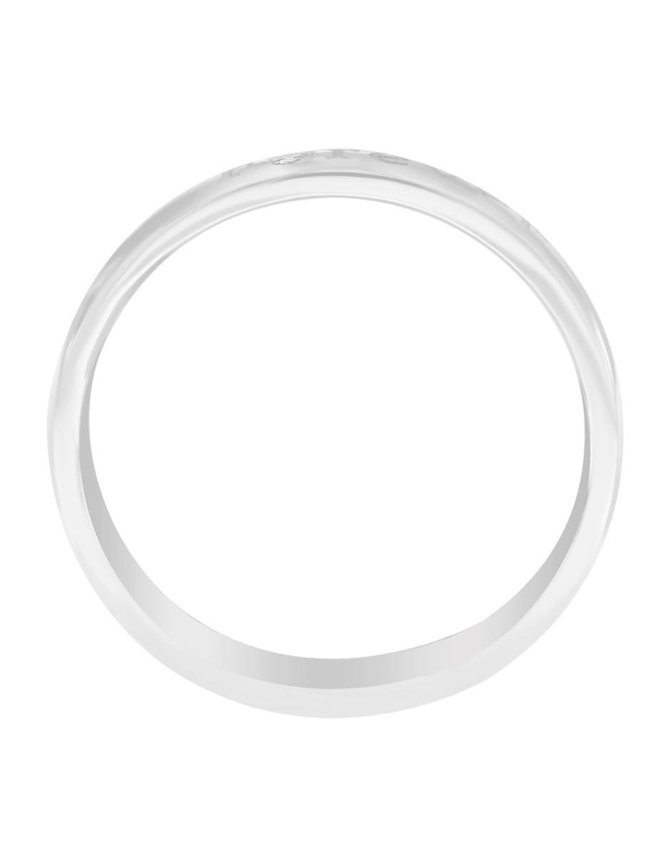 Anillo redondo Forever 14 k de oro diamante brillante 4