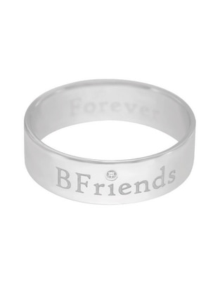Anillo redondo Bfriends 14 k de oro diamante brillante Anillo redondo Bfriends 14 k de oro diamante brillante
