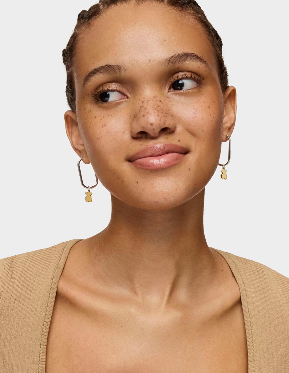 Aretes de aro Sweet Dolls de plata P 925 4