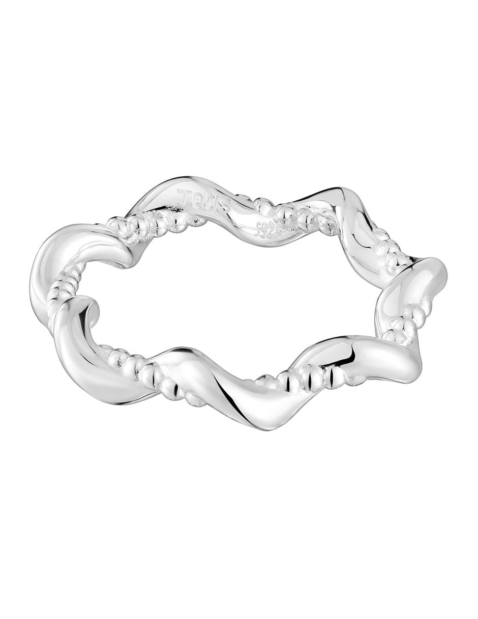 Anillo de estrella Tous Twisted de plata brillante