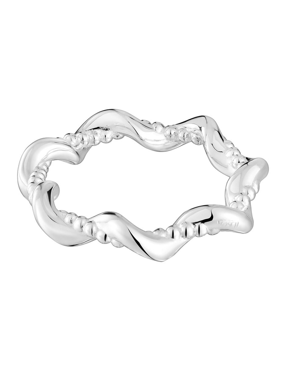 Anillo de estrella Tous Twisted de plata brillante
