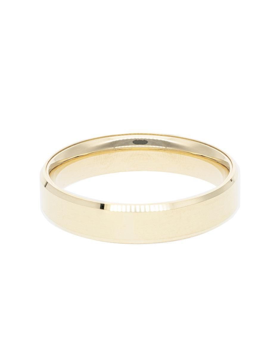 Anillo redondo 14 k de oro brillante Anillo redondo 14 k de oro brillante