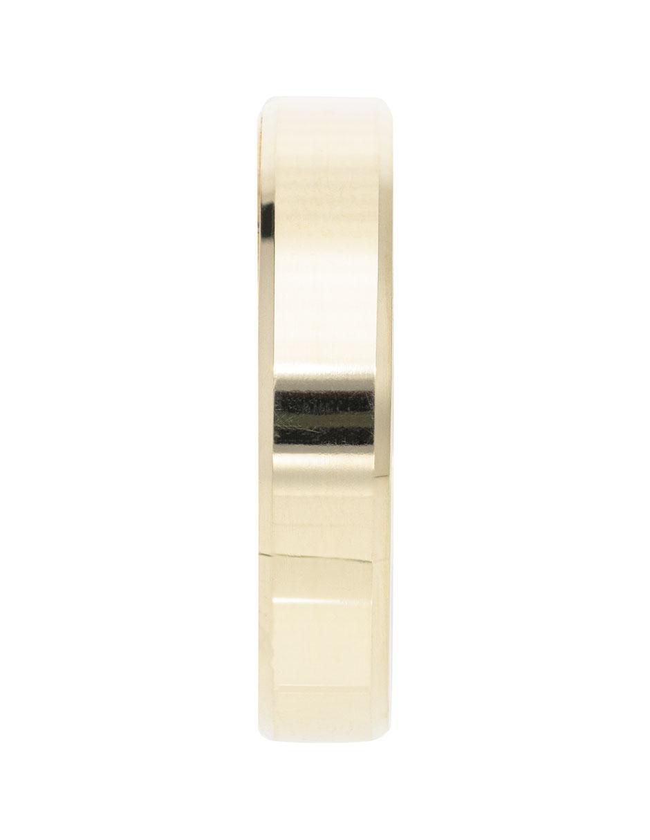 Anillo redondo 14 k de oro brillante 3