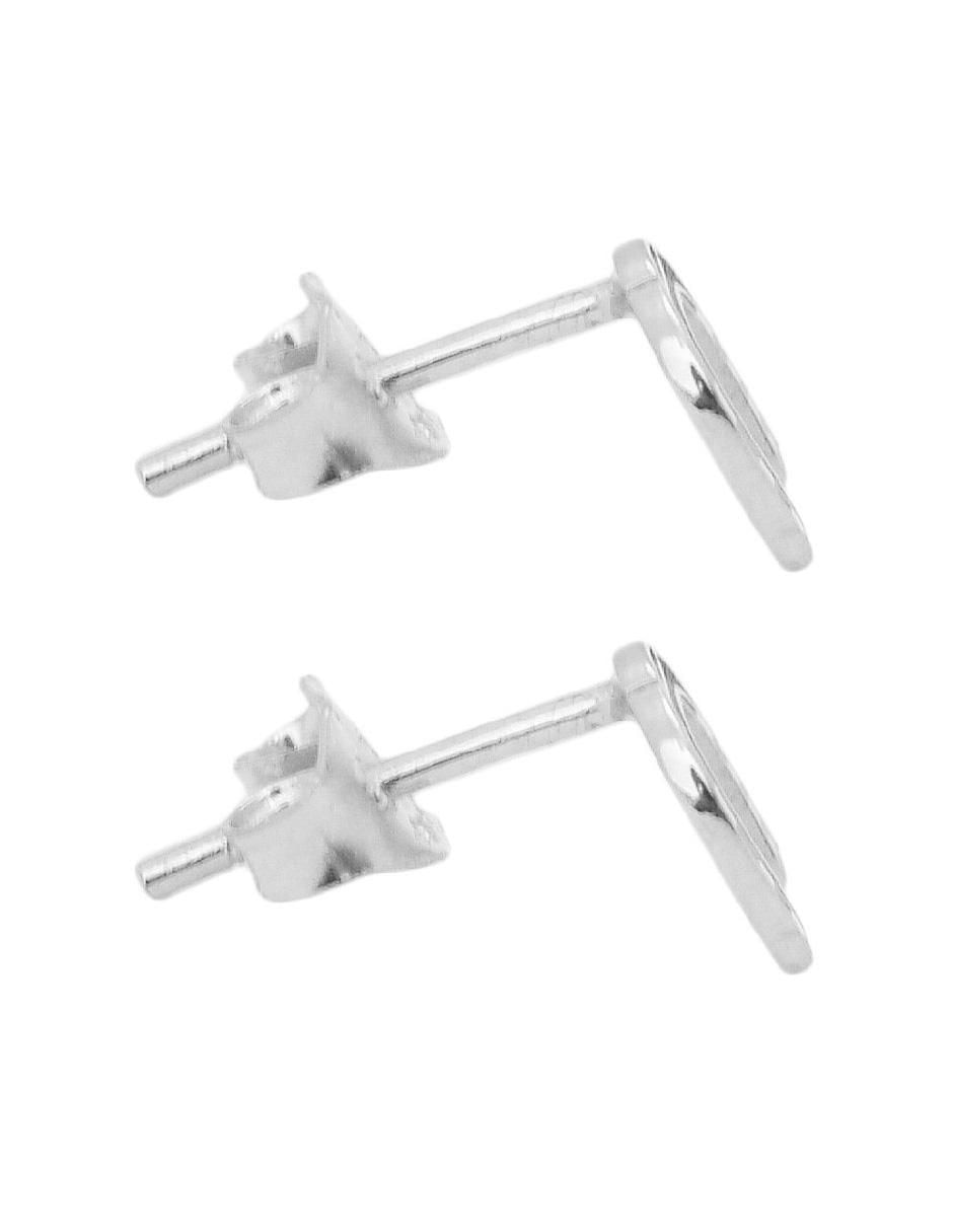 Broqueles de caballo de plata P 925 con acabado brillante