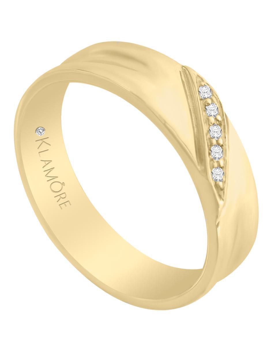 Argolla 14 k Drial diamante 4