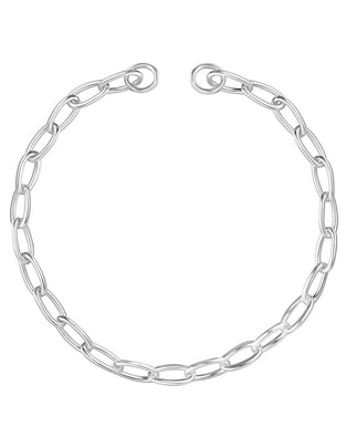 Pulsera Tous de plata P 925 Hold Oval con acabado liso