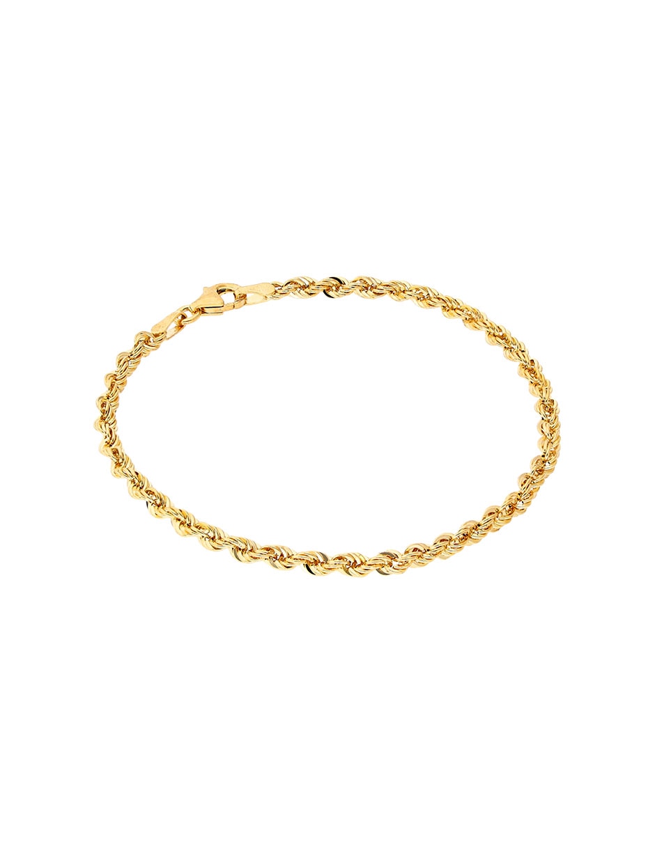 Brazalete de oro 14 K acabado brillante