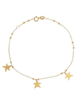 Pulsera de oro 14 K acabado pulido
