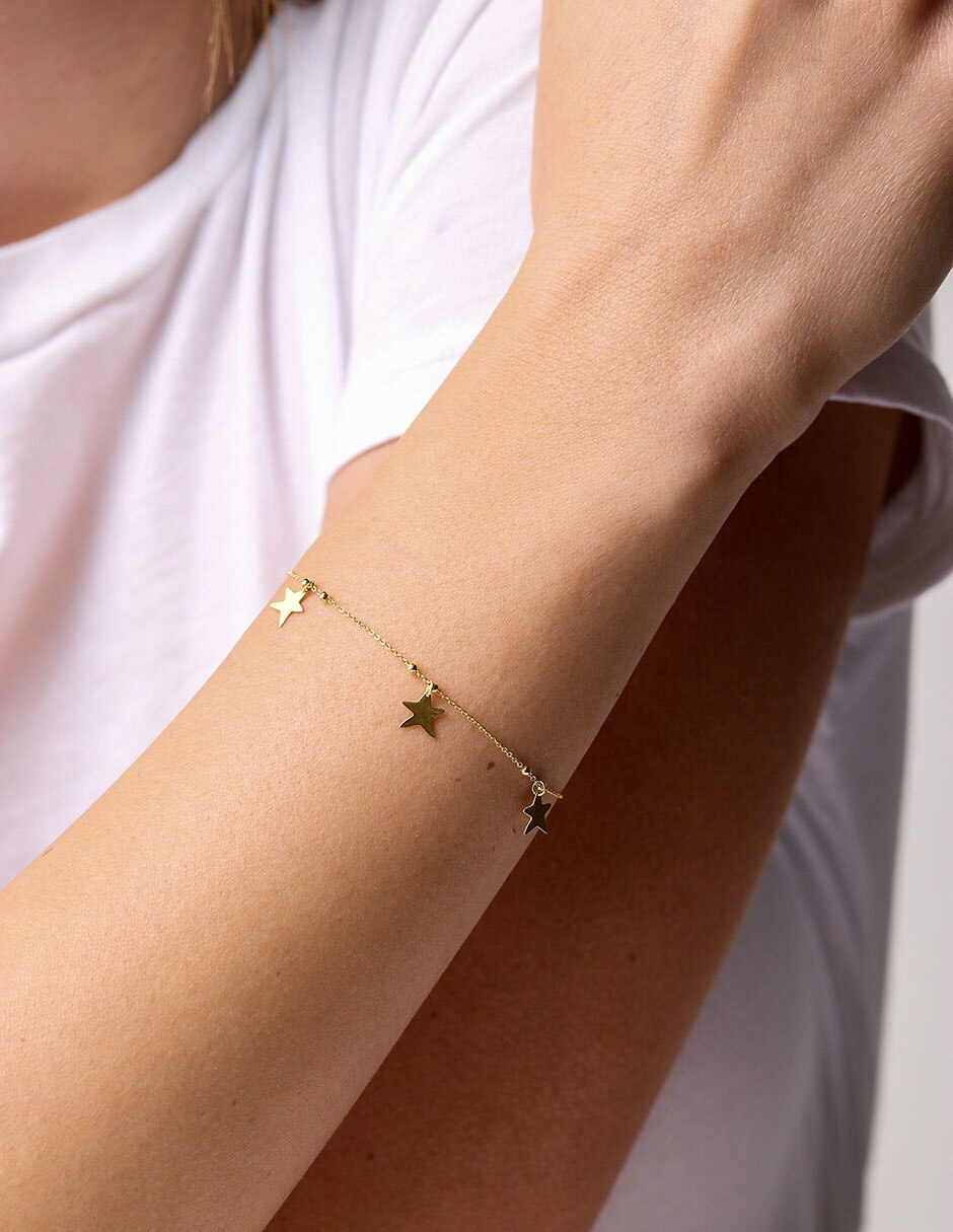 Pulsera de oro 14 K acabado pulido 2