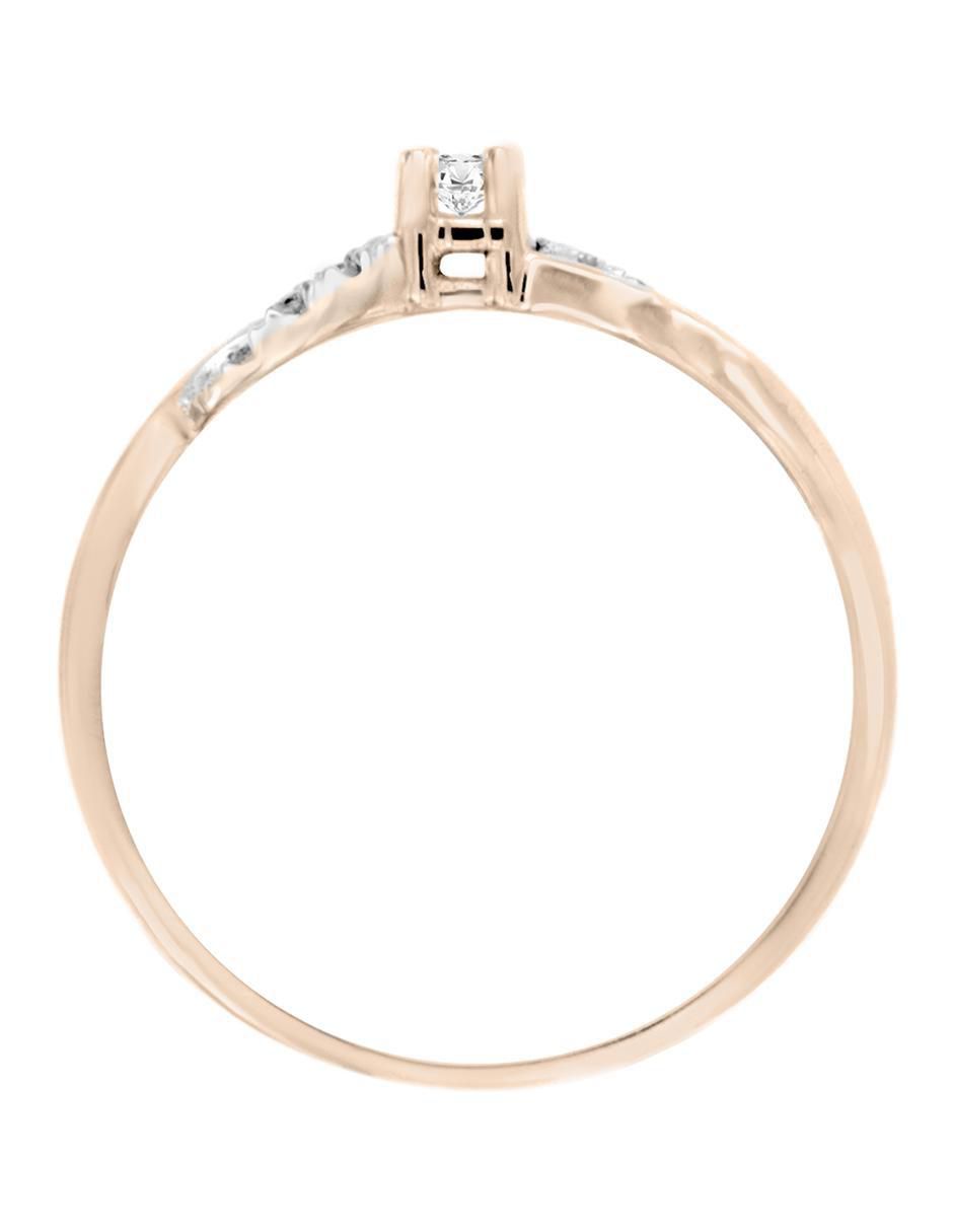 Solitario 14 k Brenda diamante 2