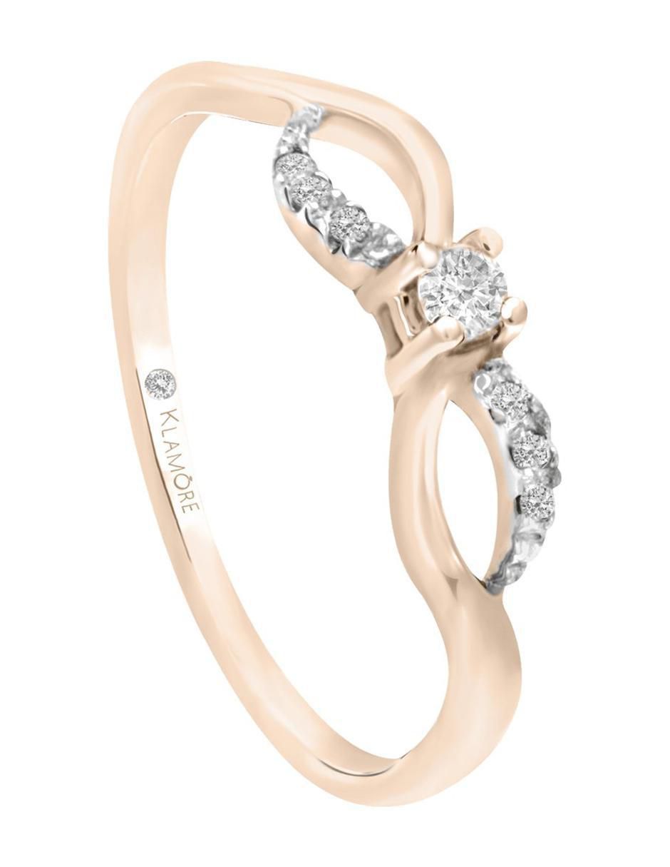 Solitario 14 k Brenda diamante 3