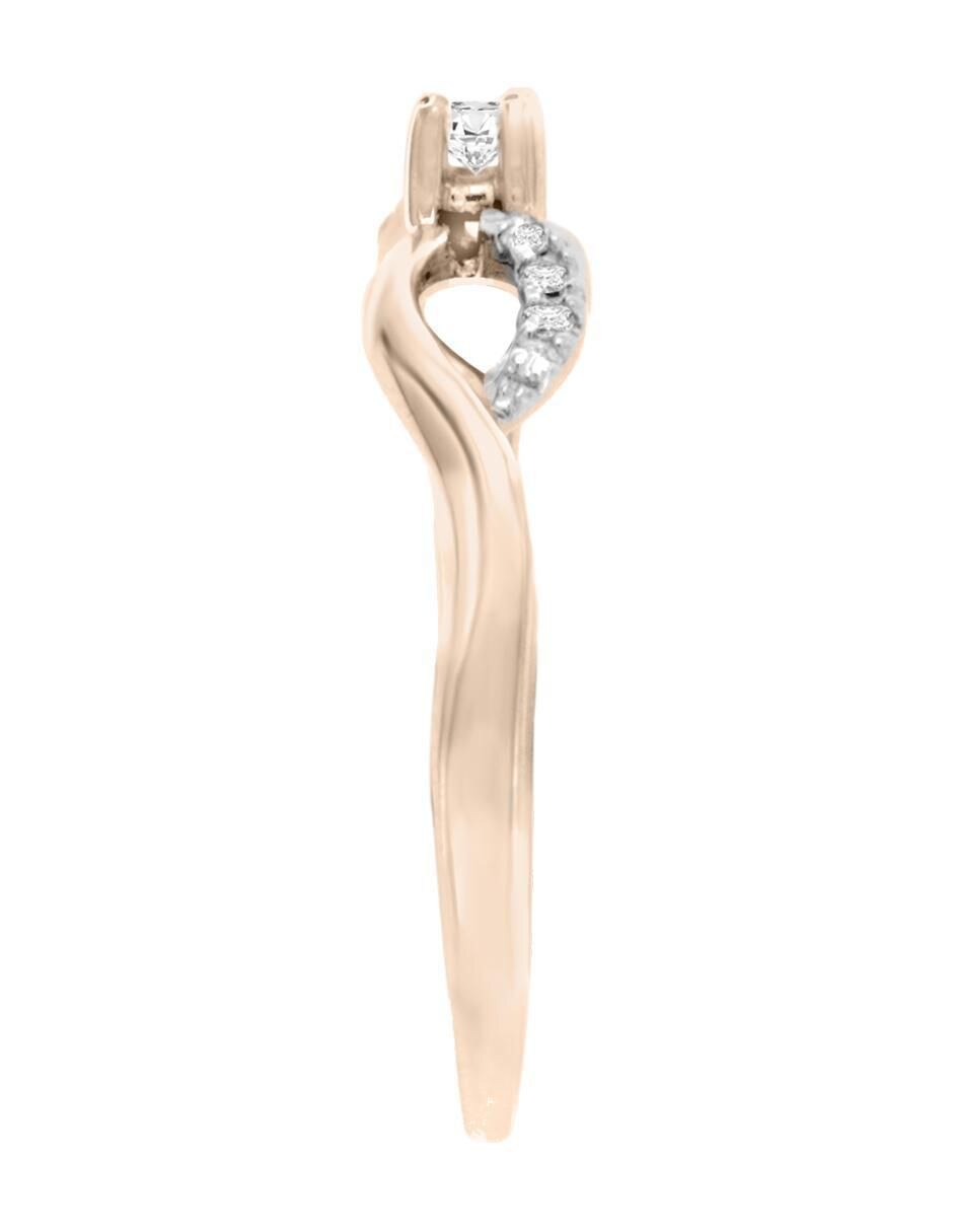 Solitario 14 k Brenda diamante 4