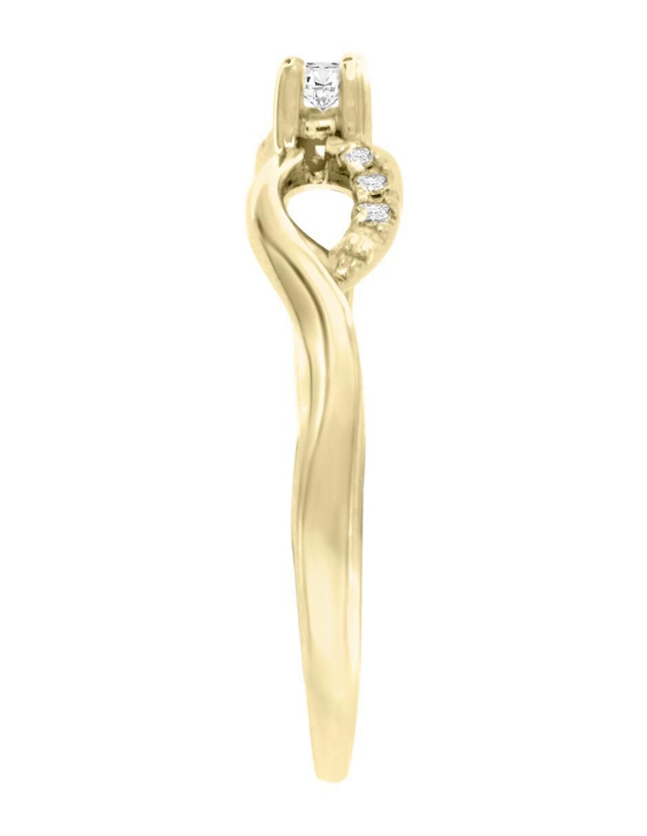 Solitario 14 k Brenda diamante 2