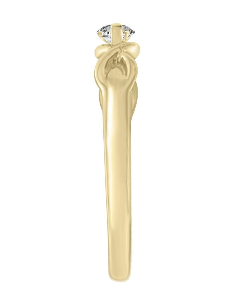 Solitario 14 k Amaia diamante 2