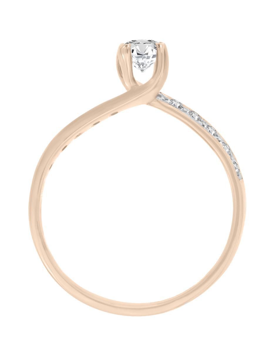Solitario 14 k Kareen diamante 2