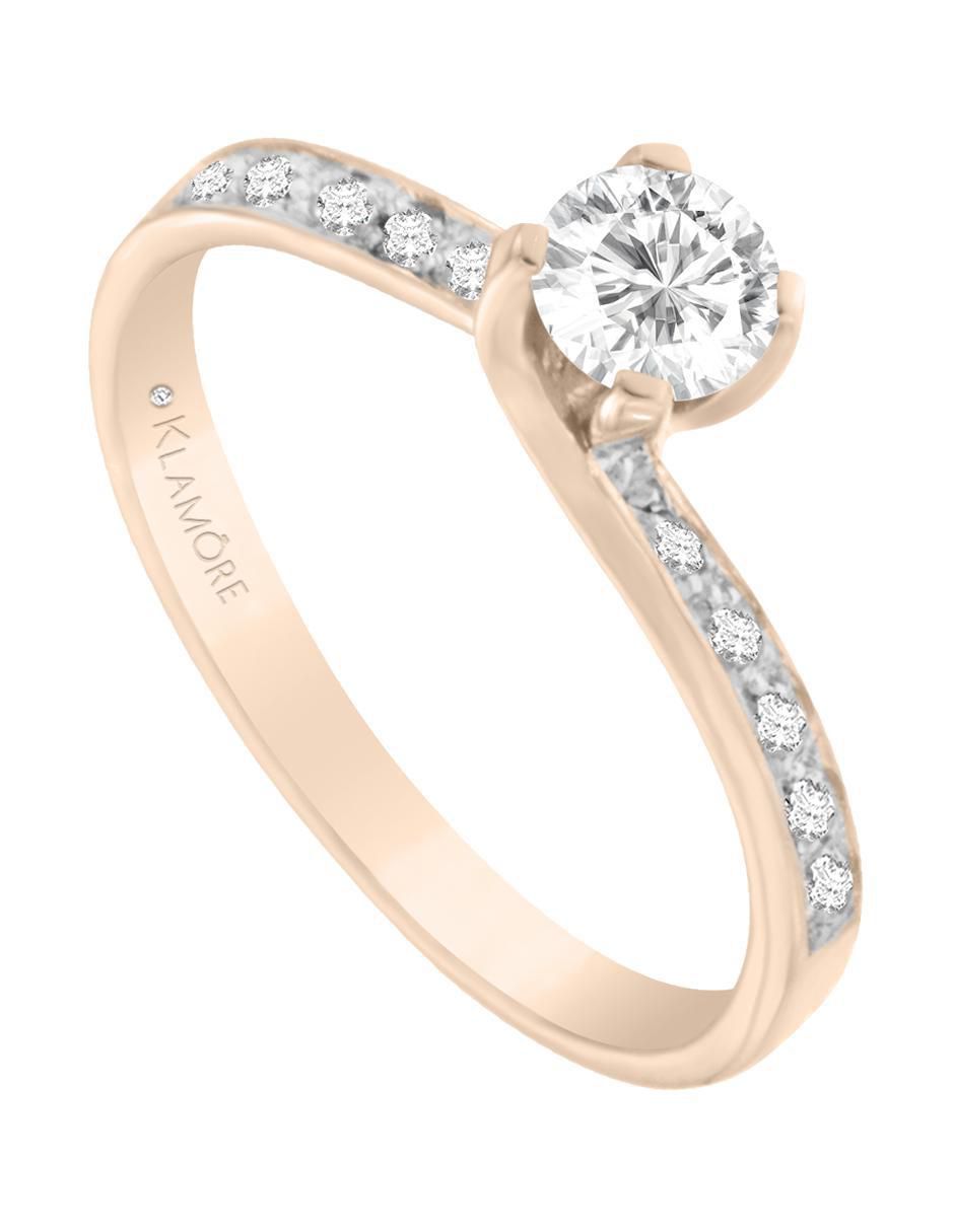 Solitario 14 k Kareen diamante 3