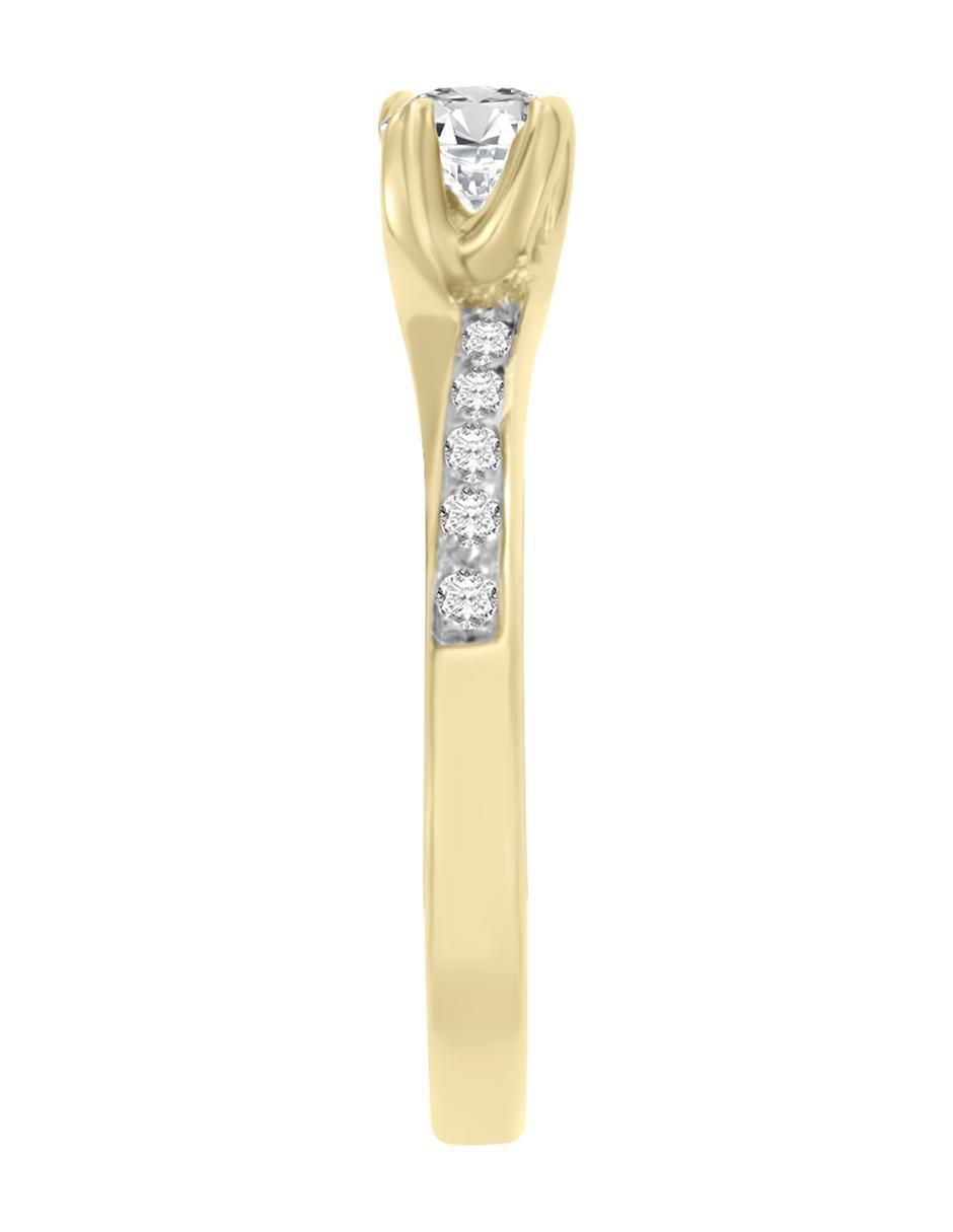 Solitario 14 k Kareen diamante 2