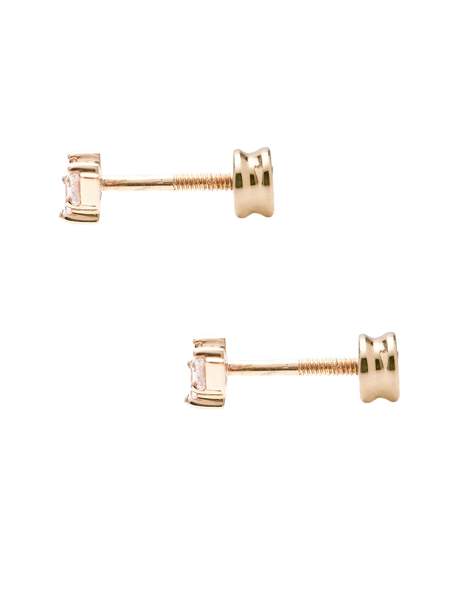 Piercing de oro amarillo con acabado brillante diamante