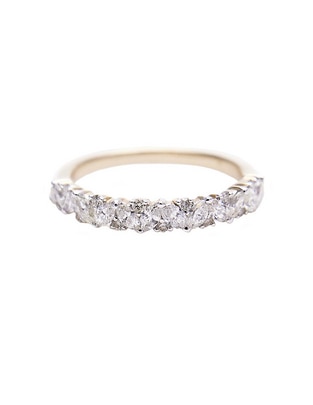 Anillo Marcela Diamond de oro blanco diamante pulido 1