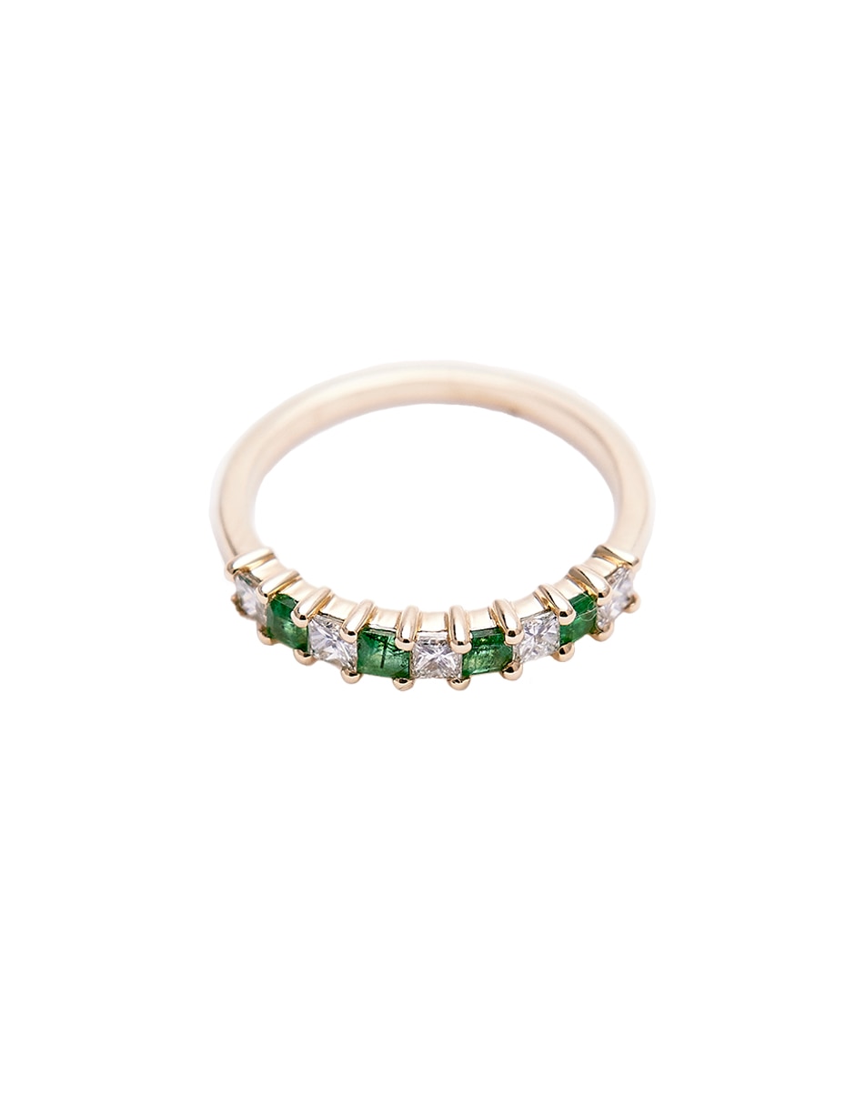 Anillo Kendra Diamond Emerald Universal de oro amarillo diamante pulido 3