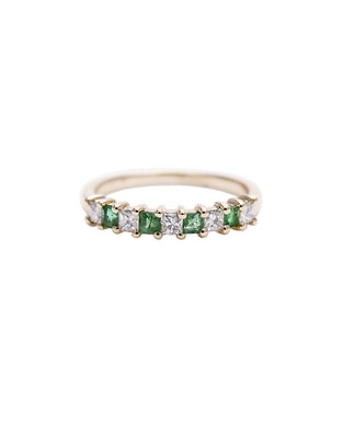 Anillo Kendra Diamond Emerald Universal de oro amarillo diamante pulido 1
