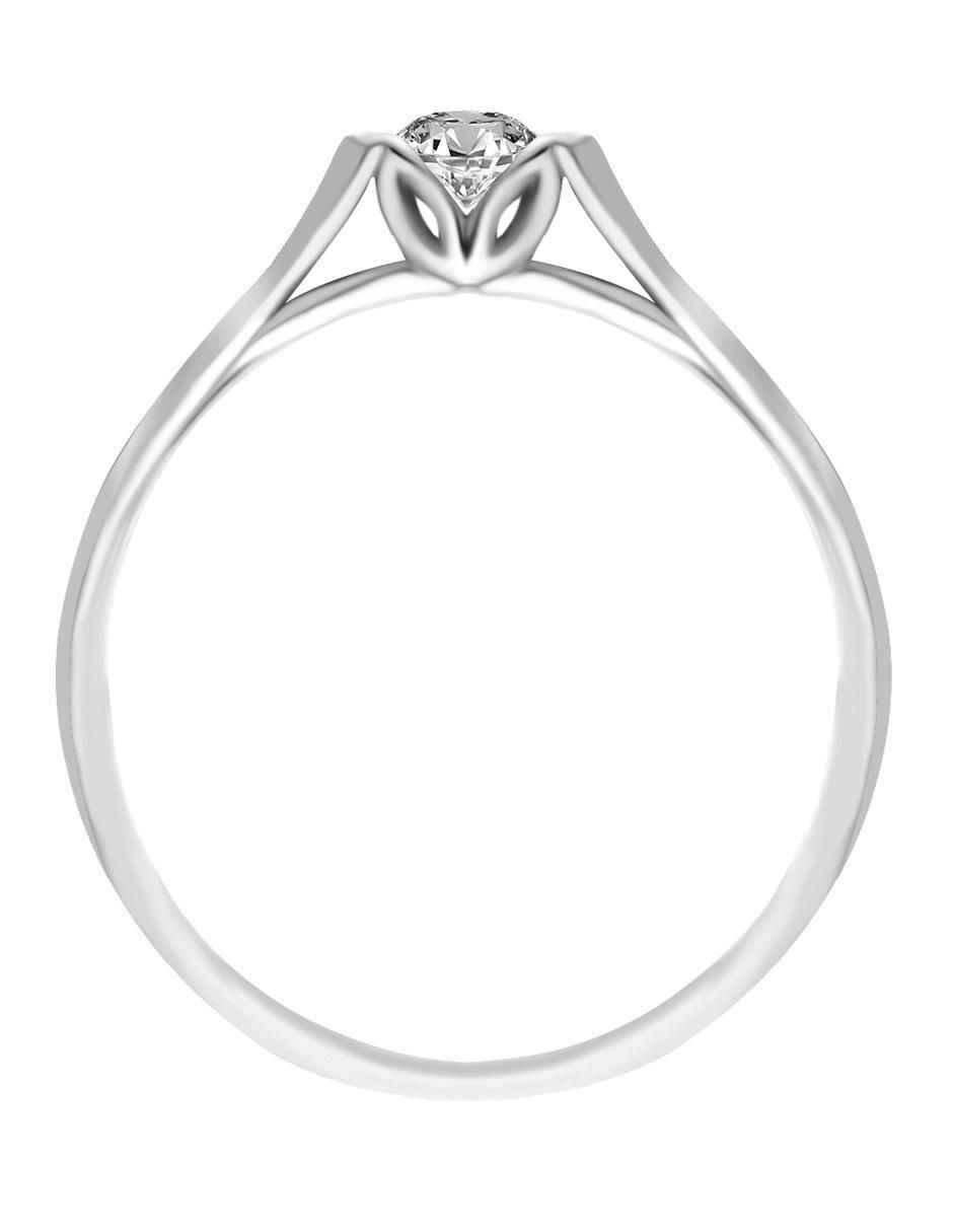 Solitario 14 k Capell diamante 2