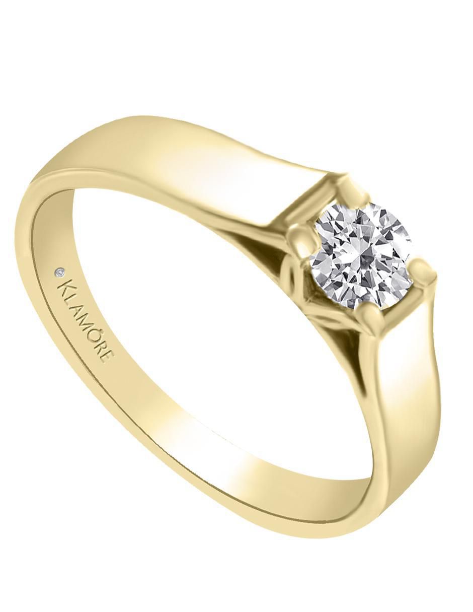 Solitario 14 k Capell diamante 3
