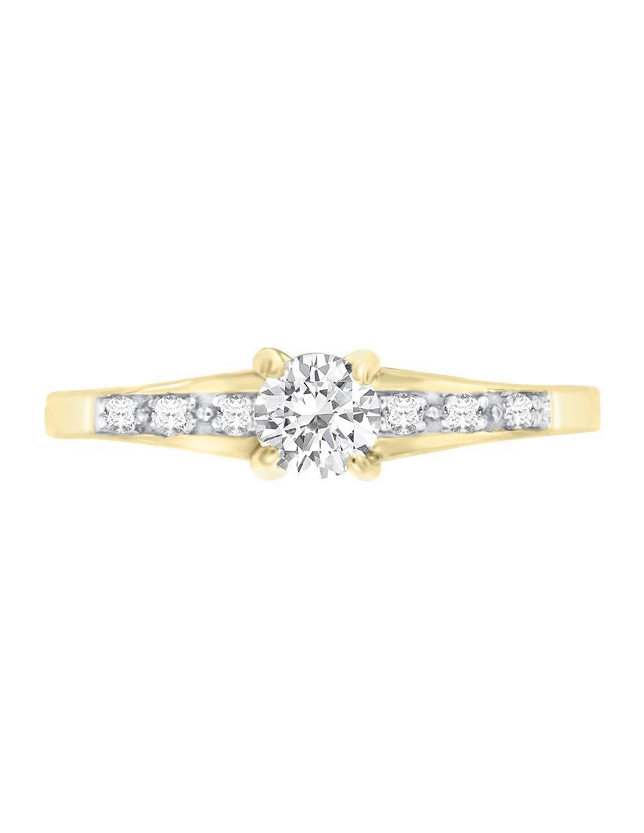 Solitario 14 k Neus diamante 1