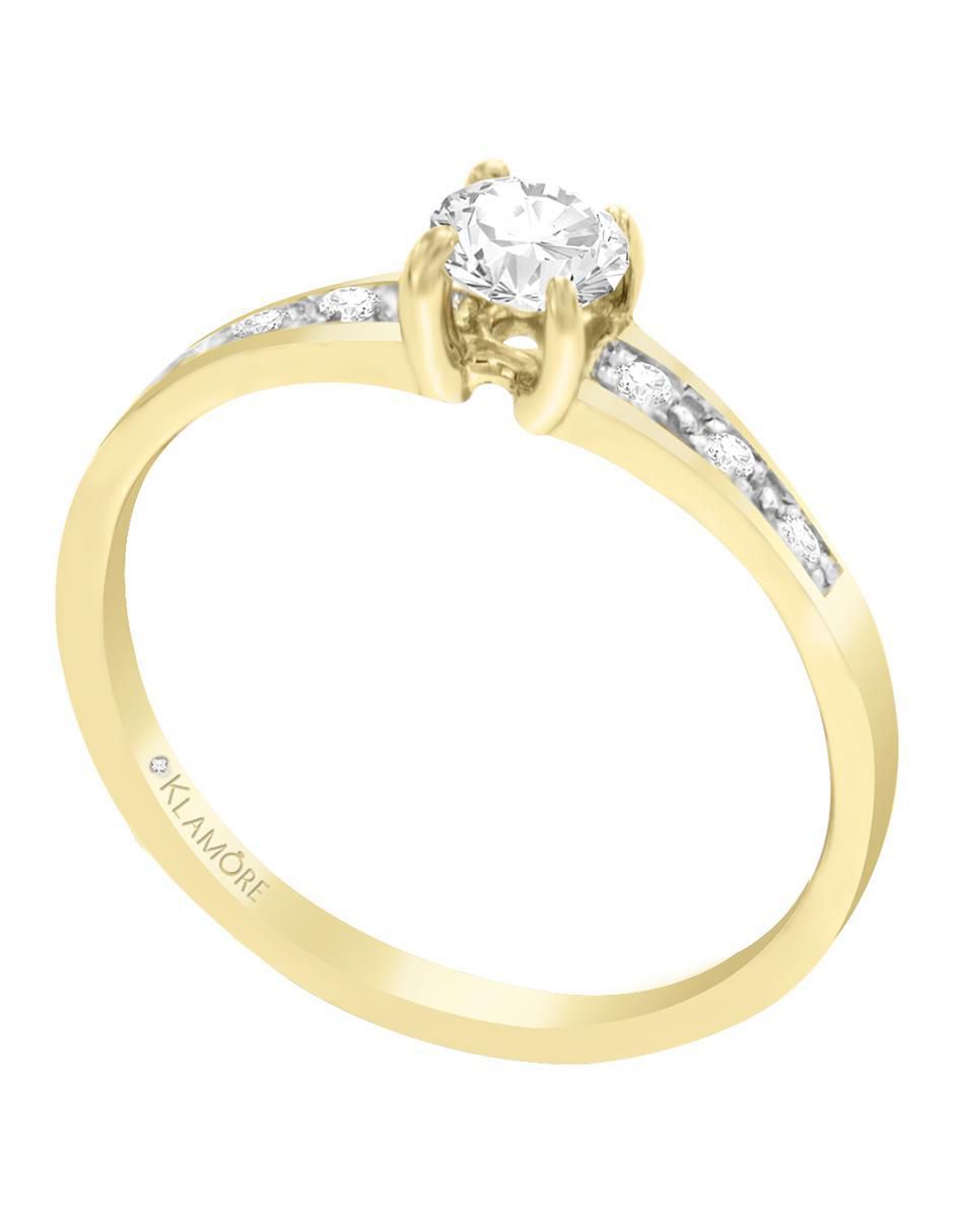 Solitario 14 k Neus diamante 3