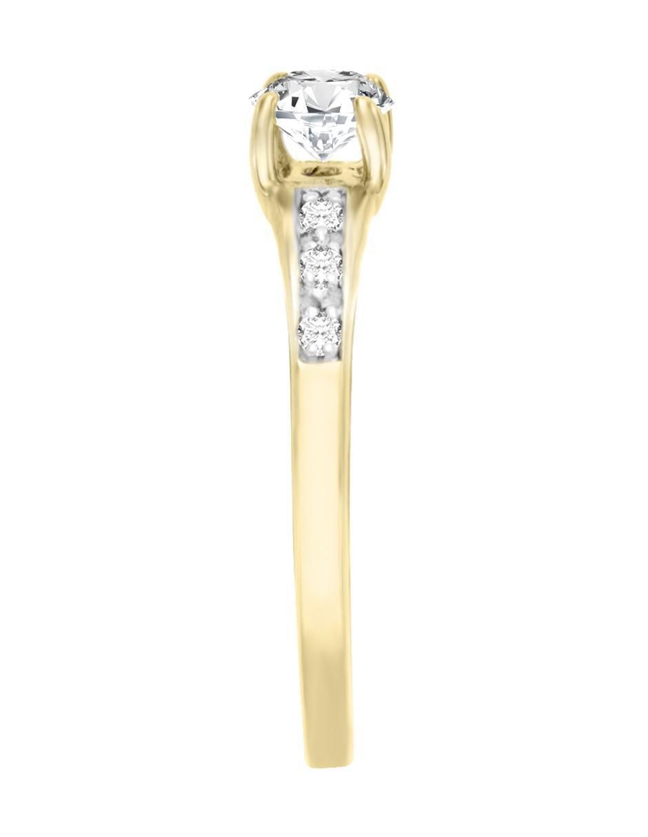Solitario 14 k Neus diamante 2
