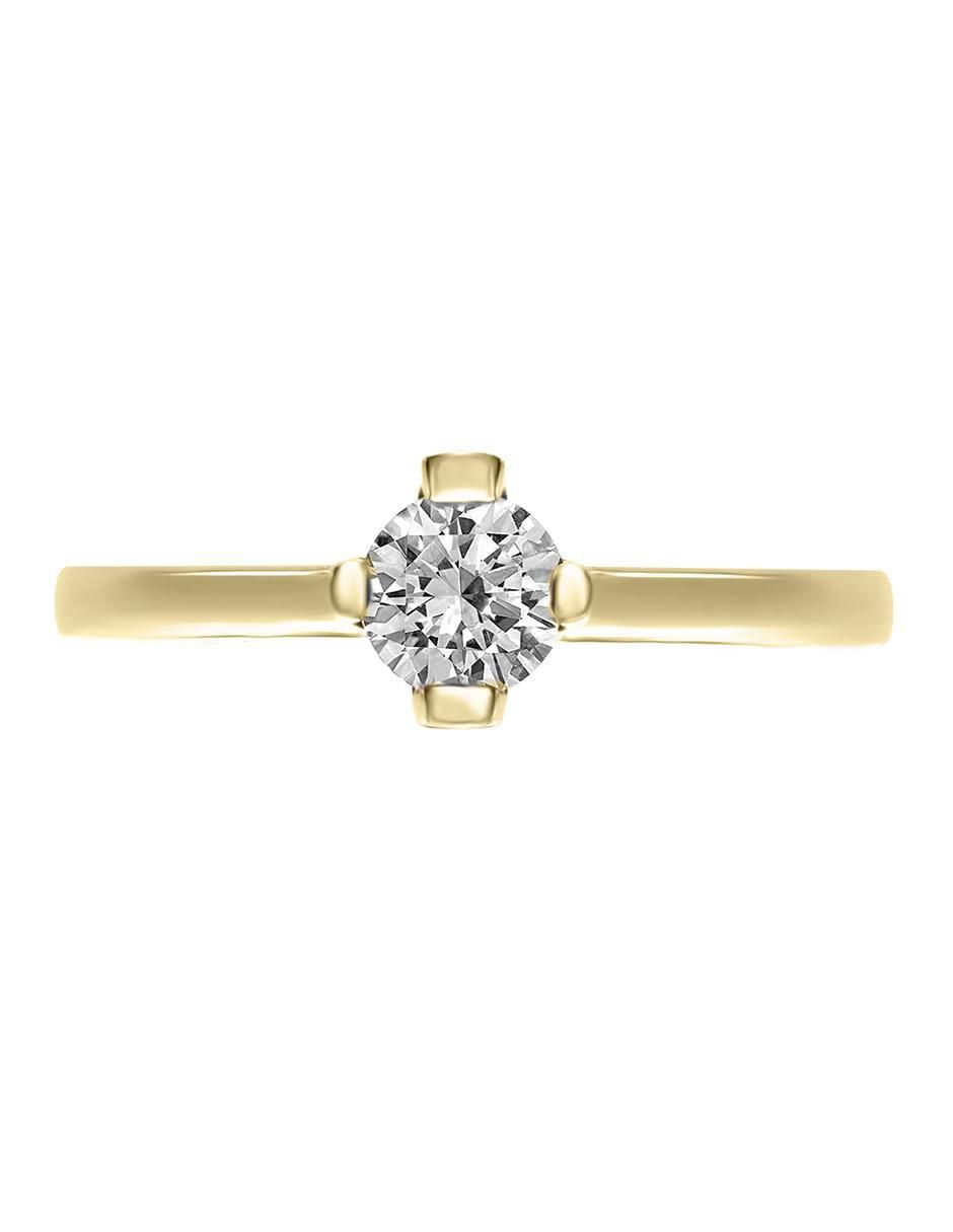Solitario 14 k Enmir diamante Solitario 14 k Enmir diamante