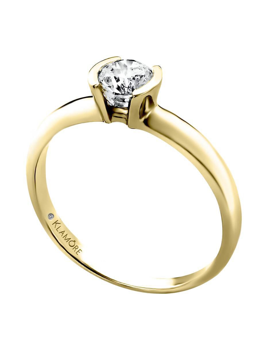 Solitario 14 k Visión diamante 2