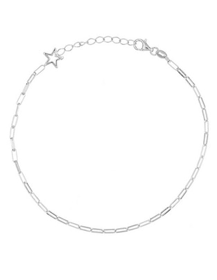 Tobillera de plata 23 cm