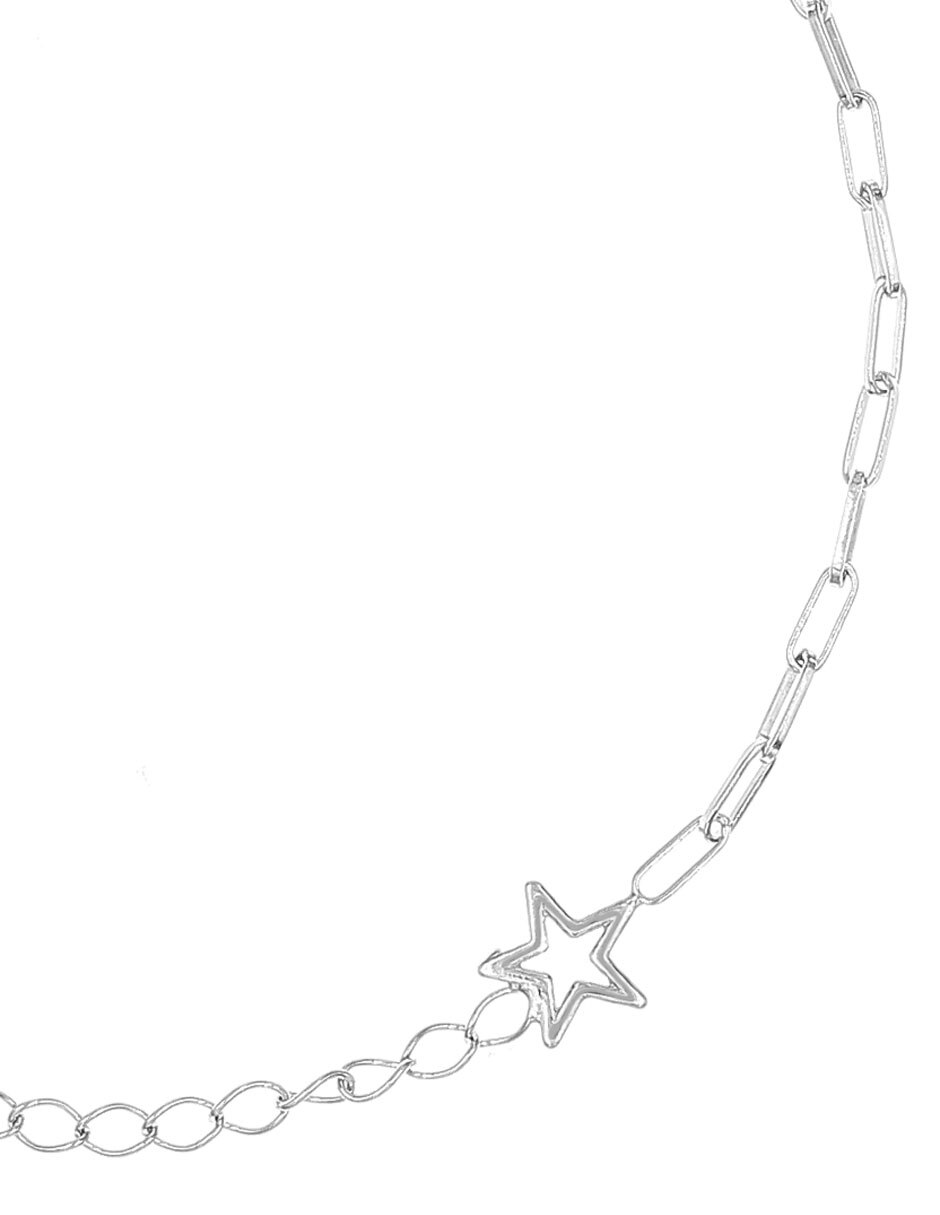 Tobillera de plata 23 cm 2