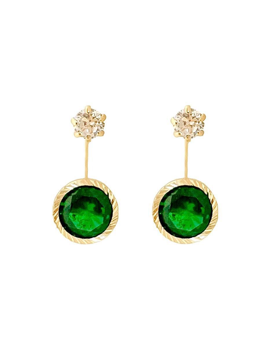 Aretes de oro 10 K con acabado brillante Aretes de oro 10 K con acabado brillante