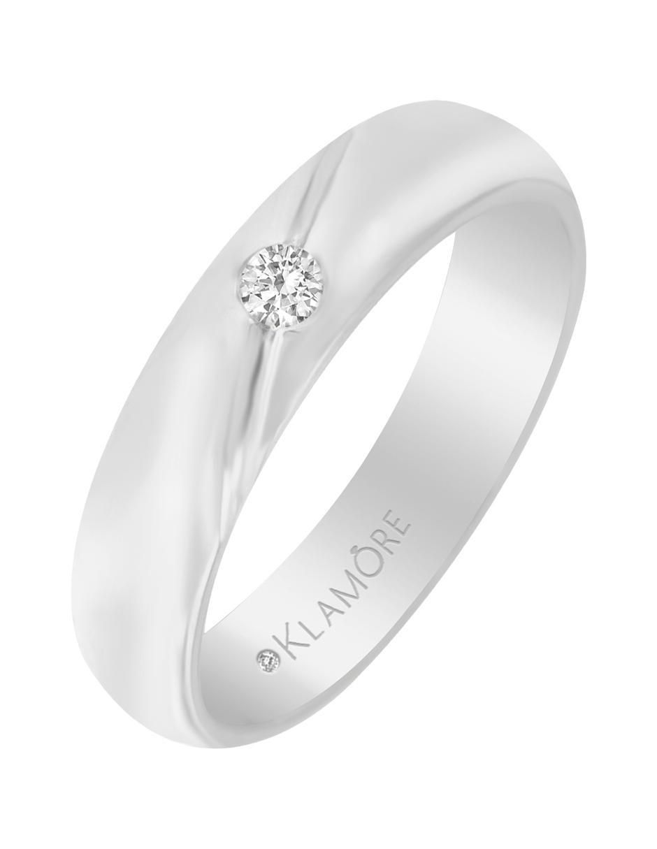 Argolla 14 k Leticia diamante 3