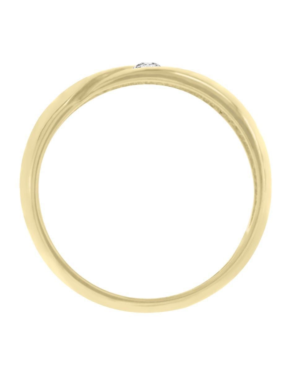 Argolla 14 k Leticia diamante 2