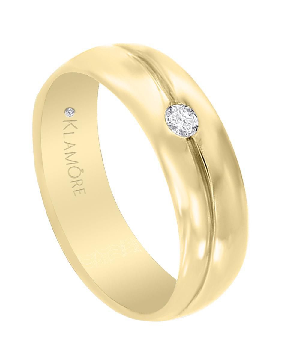 Argolla 14 k diamante 3