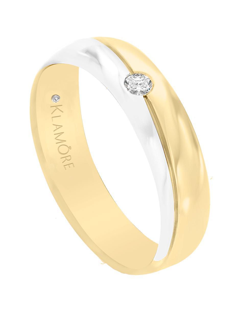 Argolla 14 k diamante 3