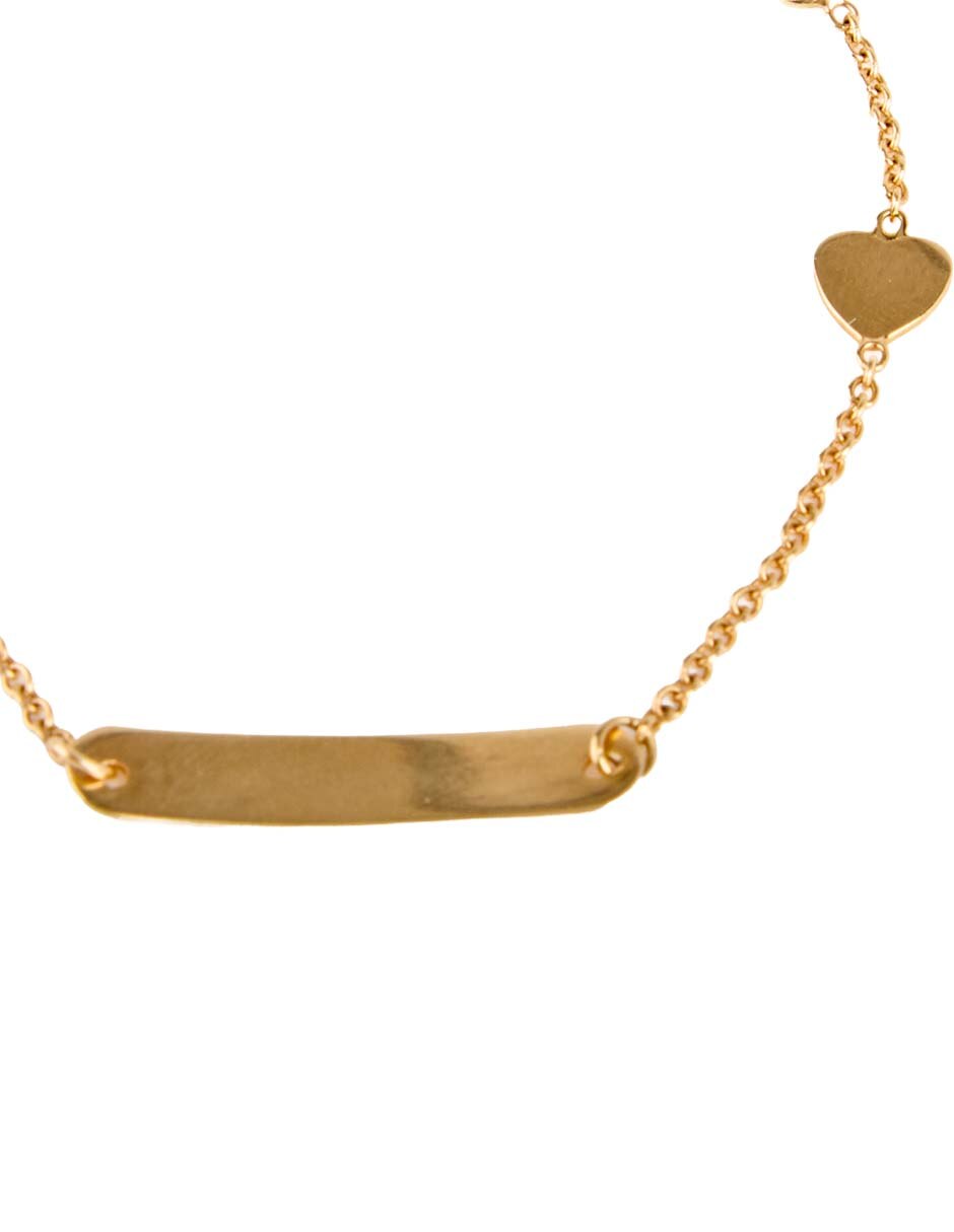 Pulsera de oro 14 K acabado pulido 2