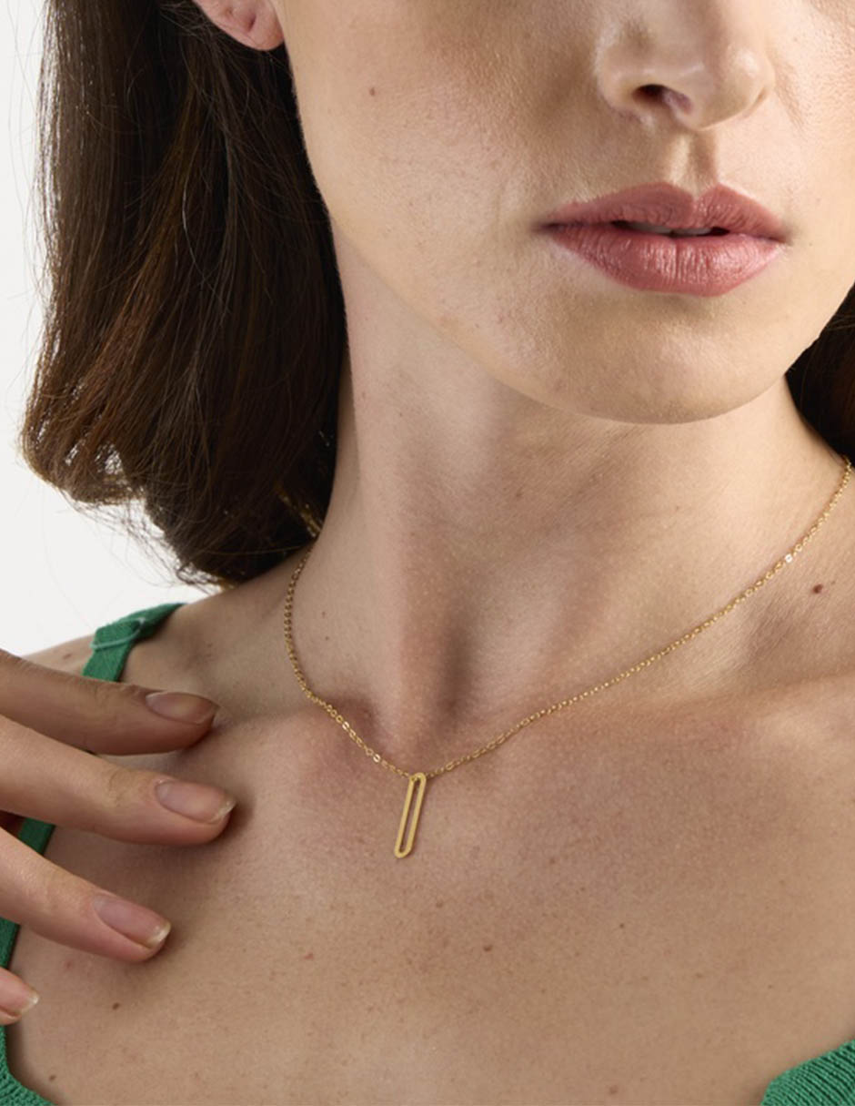 Collar de oro amarillo 14 K