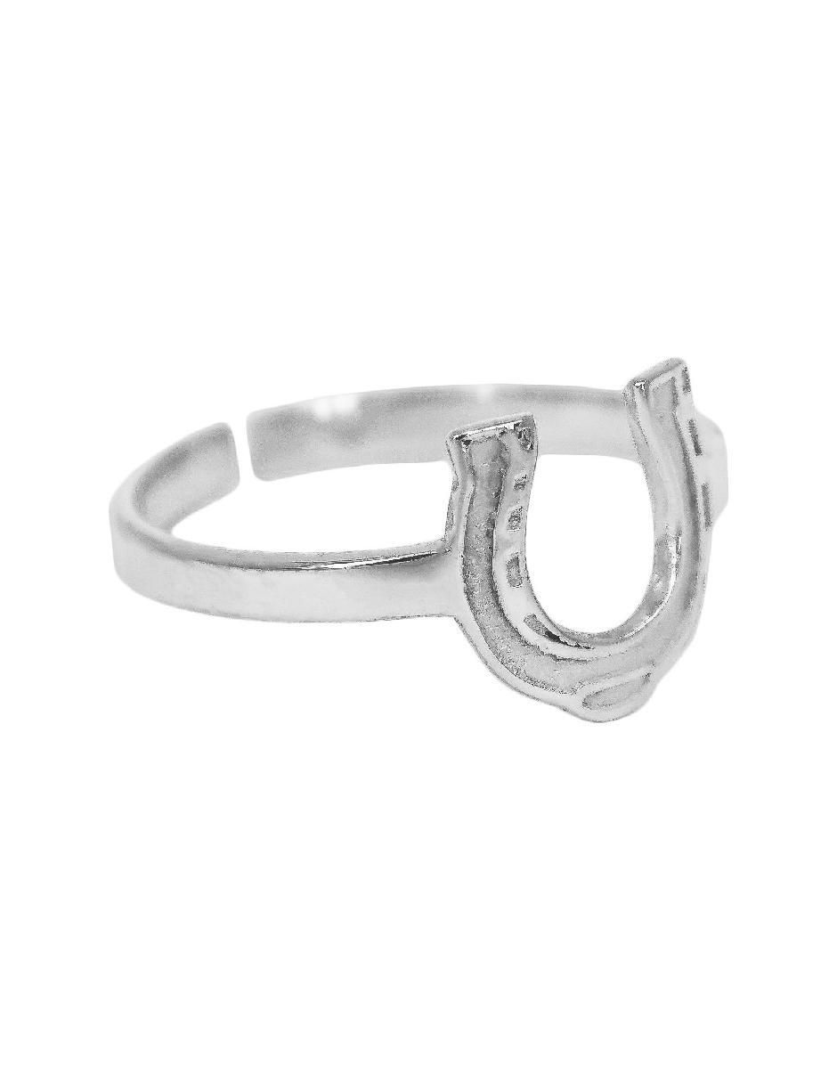 Anillo Elegancia Equina de plata P 925 con acabado baño de oro 7