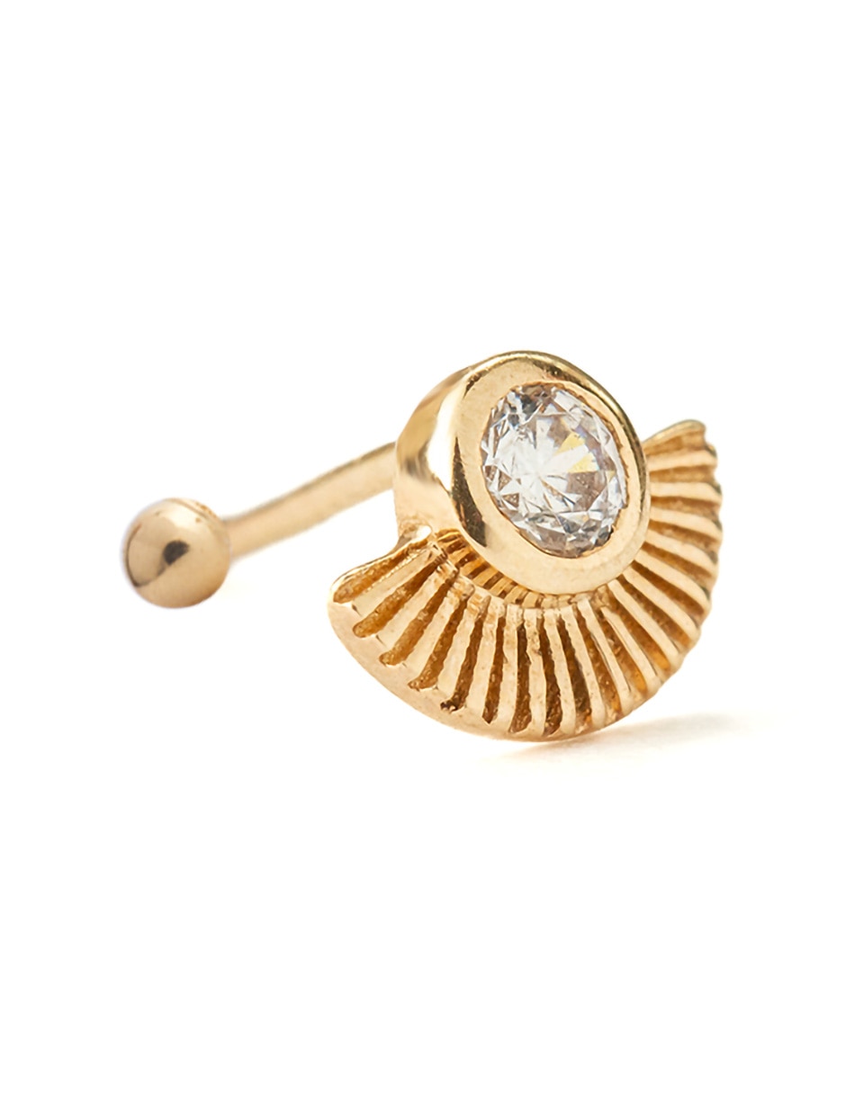 Piercing de oro 14 K con acabado pulido 3